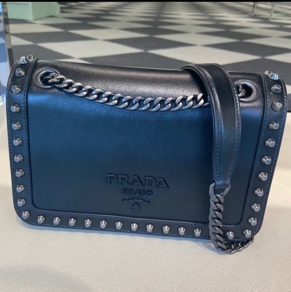 Prada studded purse